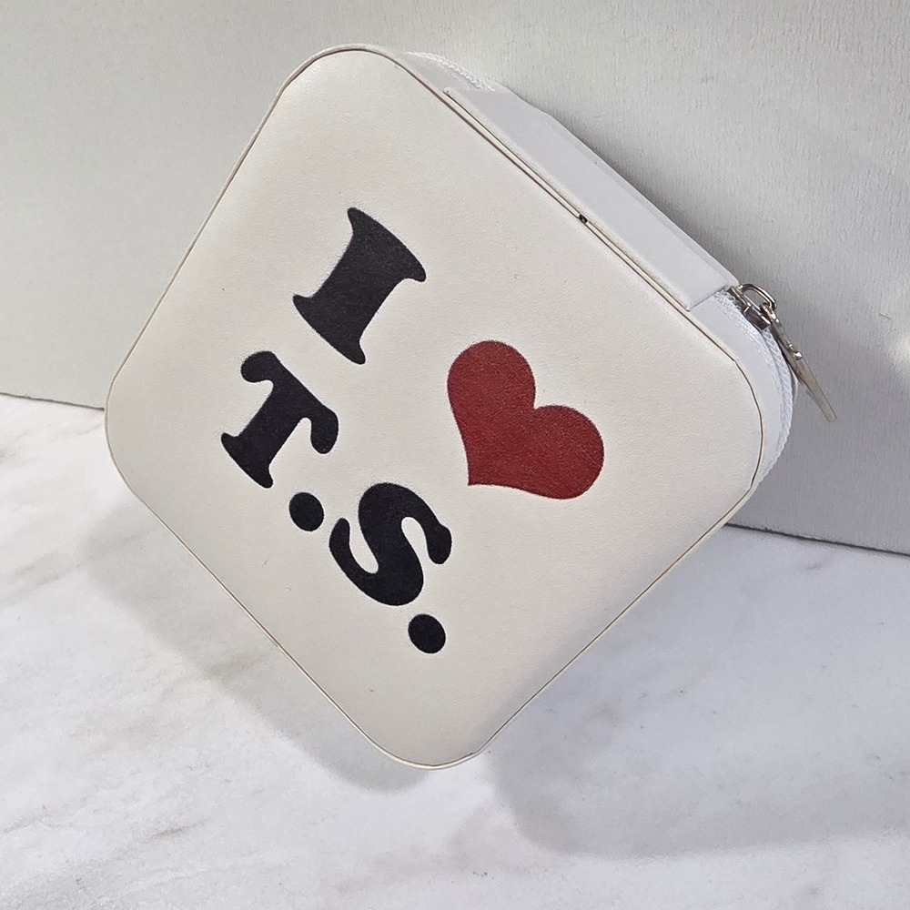 Swiftie Pop Culture Jewelry Box Travel Case I Heart T.S. Organizer Encore